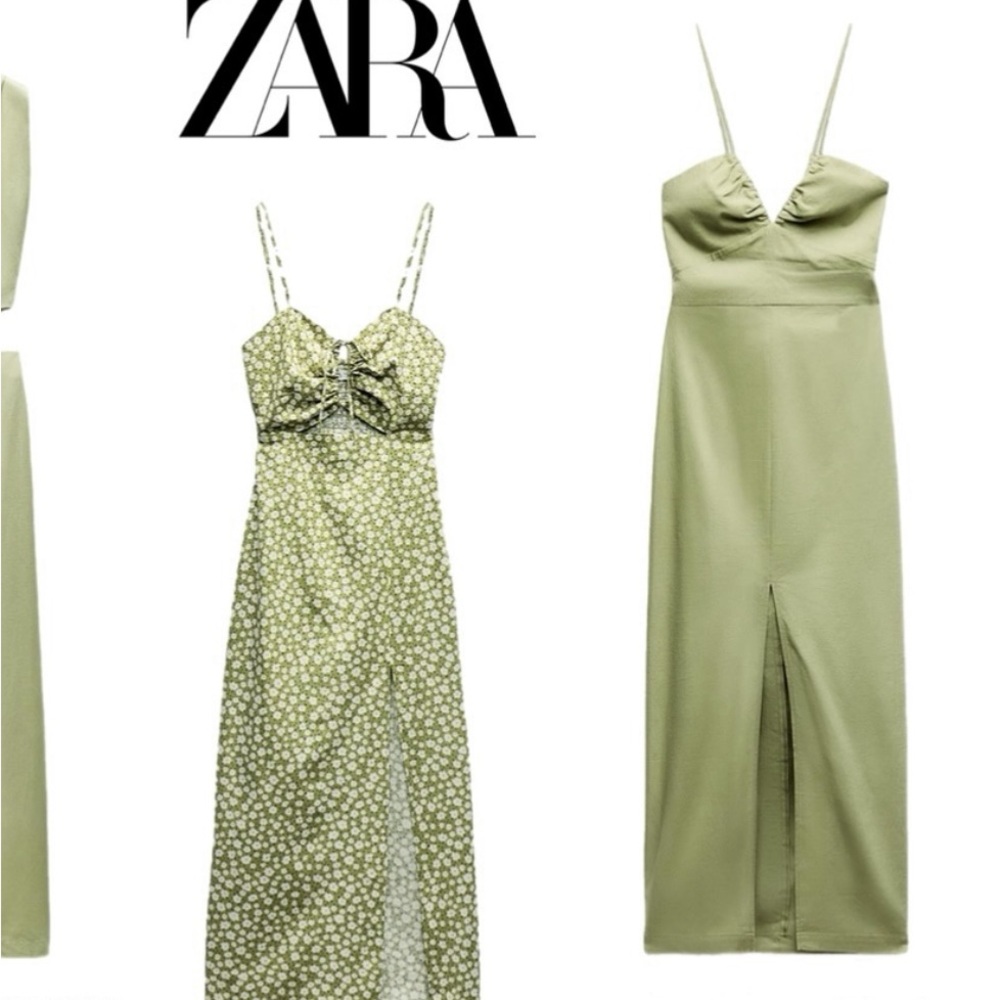 Linen blend Zara dress